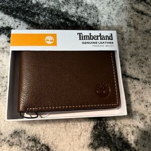 Timberland Genuine Leather Brown Card Holder